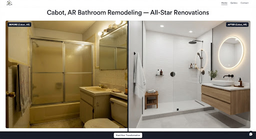 Cabot AR Bathroom Remodel Before and After Transformation
