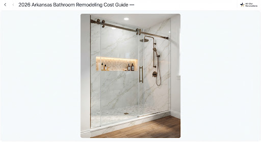 2026 Arkansas Bathroom Remodeling Cost Guide: What Central Arkansas Homeowners Actually Pay – All-Star Renovations
